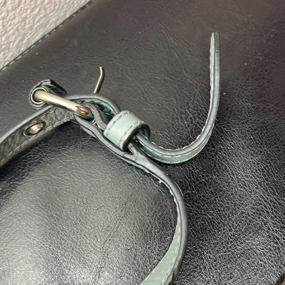 Rebecca Minkoff Studded Satchel Bag Shoulder Purse Bright Light Blue​​​ - Picture 9 of 12